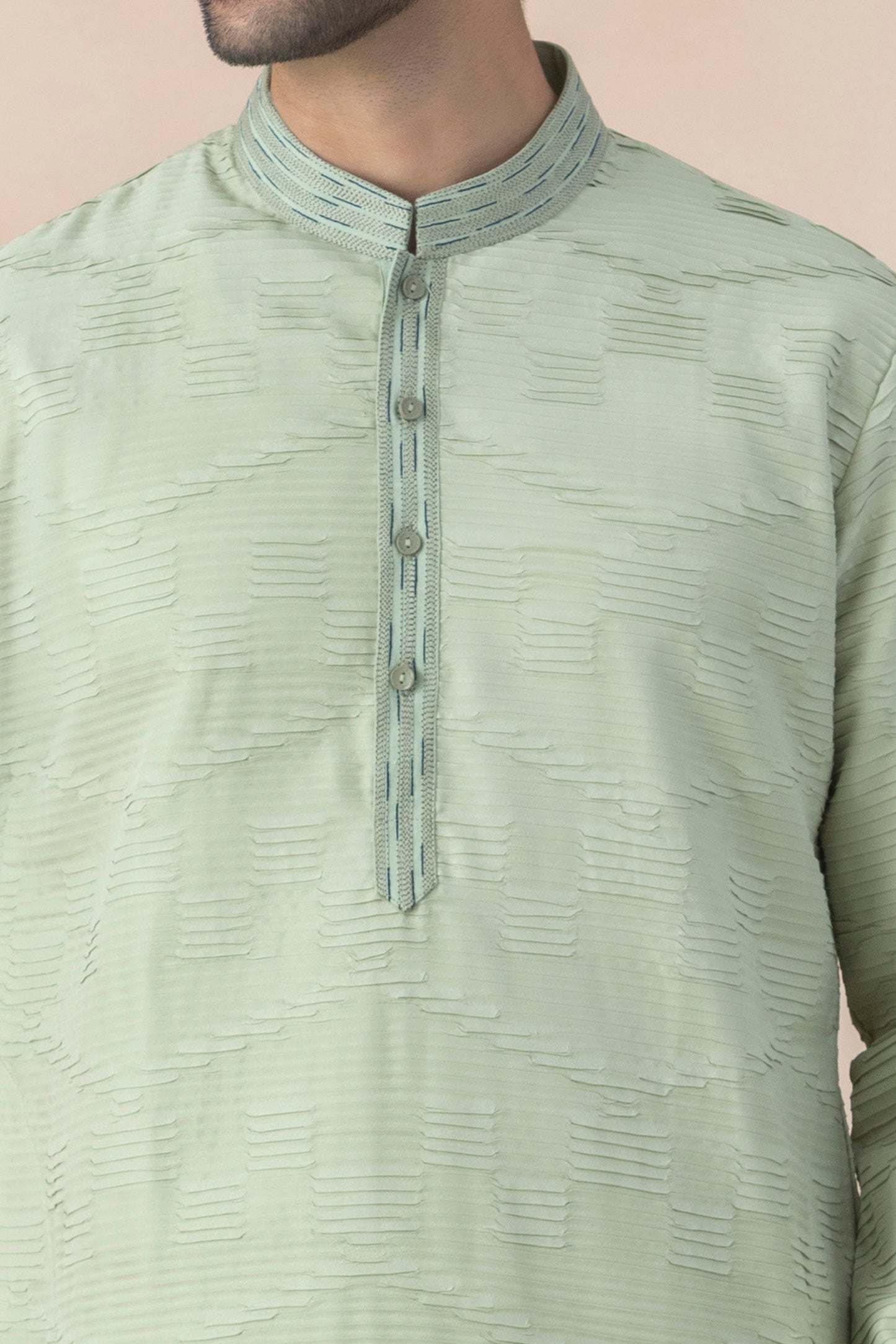 Men's Pastel Green Kurta Pyjama