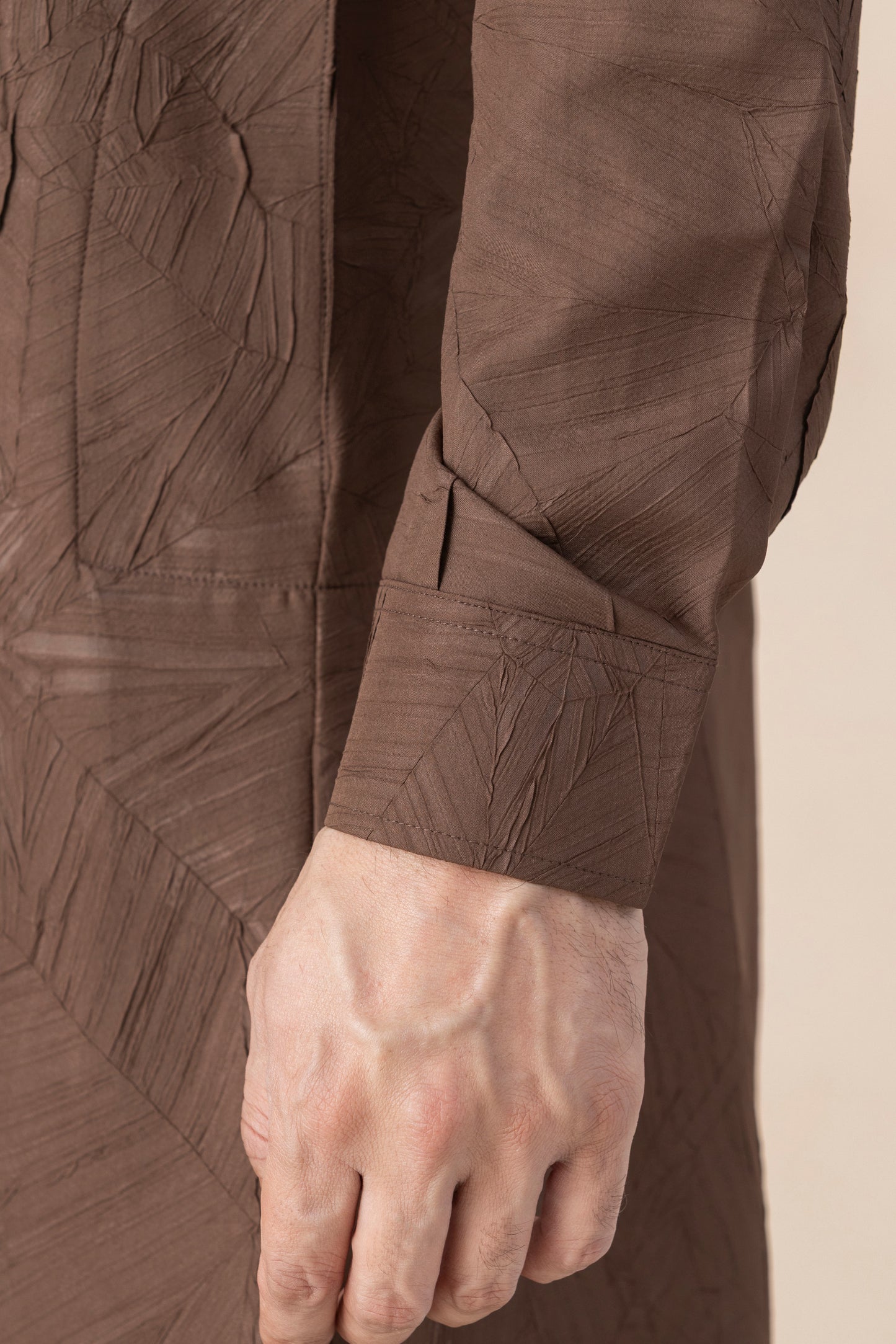 Men's Brown Crush Pathani Set