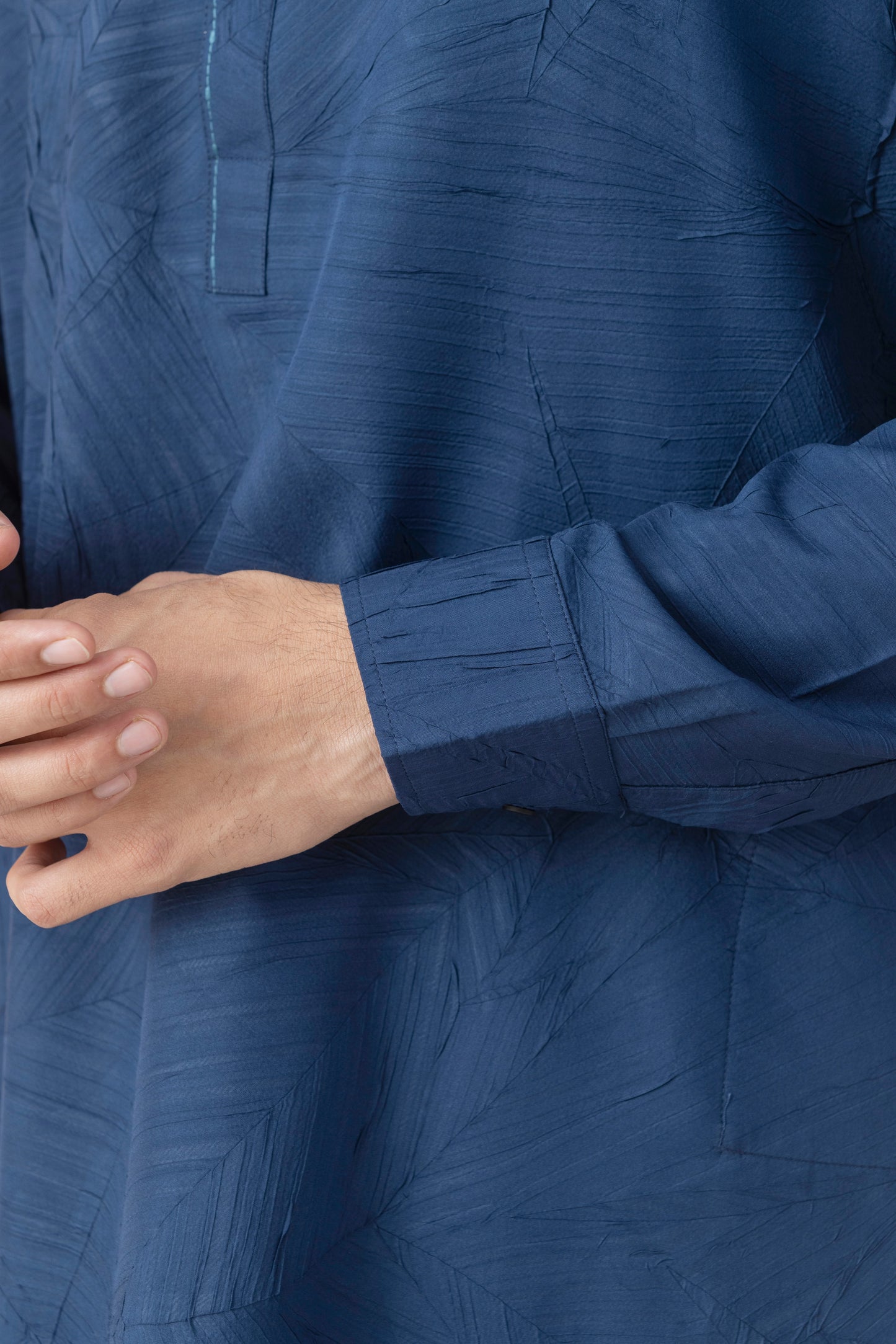 Men's Cobal Blue Crush Pathani Set