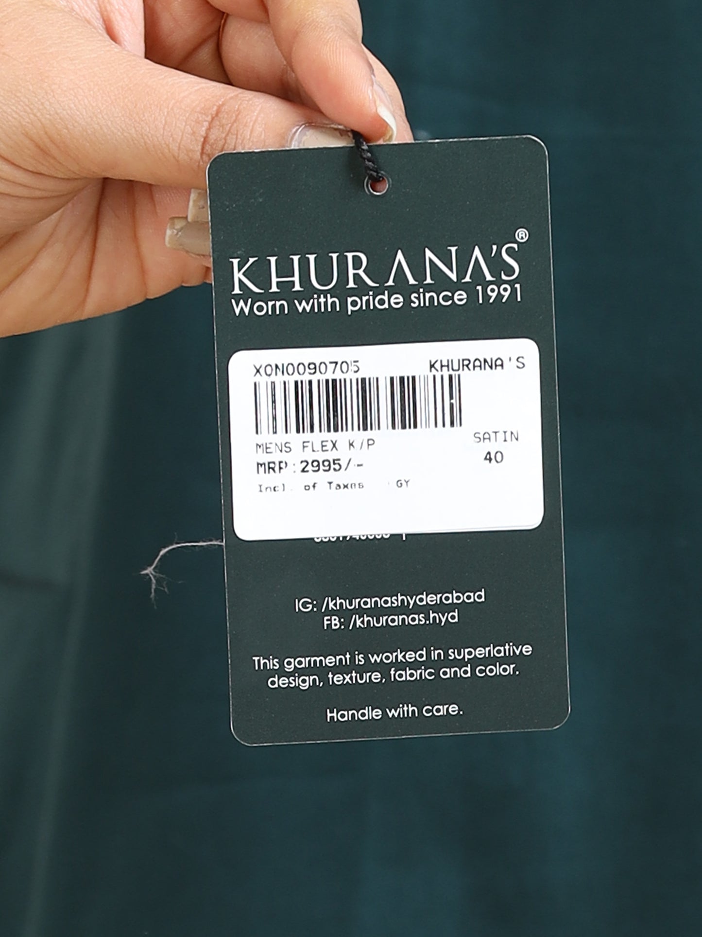 Men’s Teal Green Kurta Set