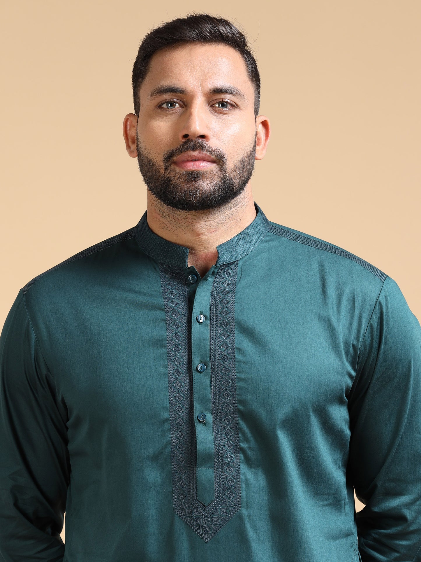 Men’s Teal Green Kurta Set