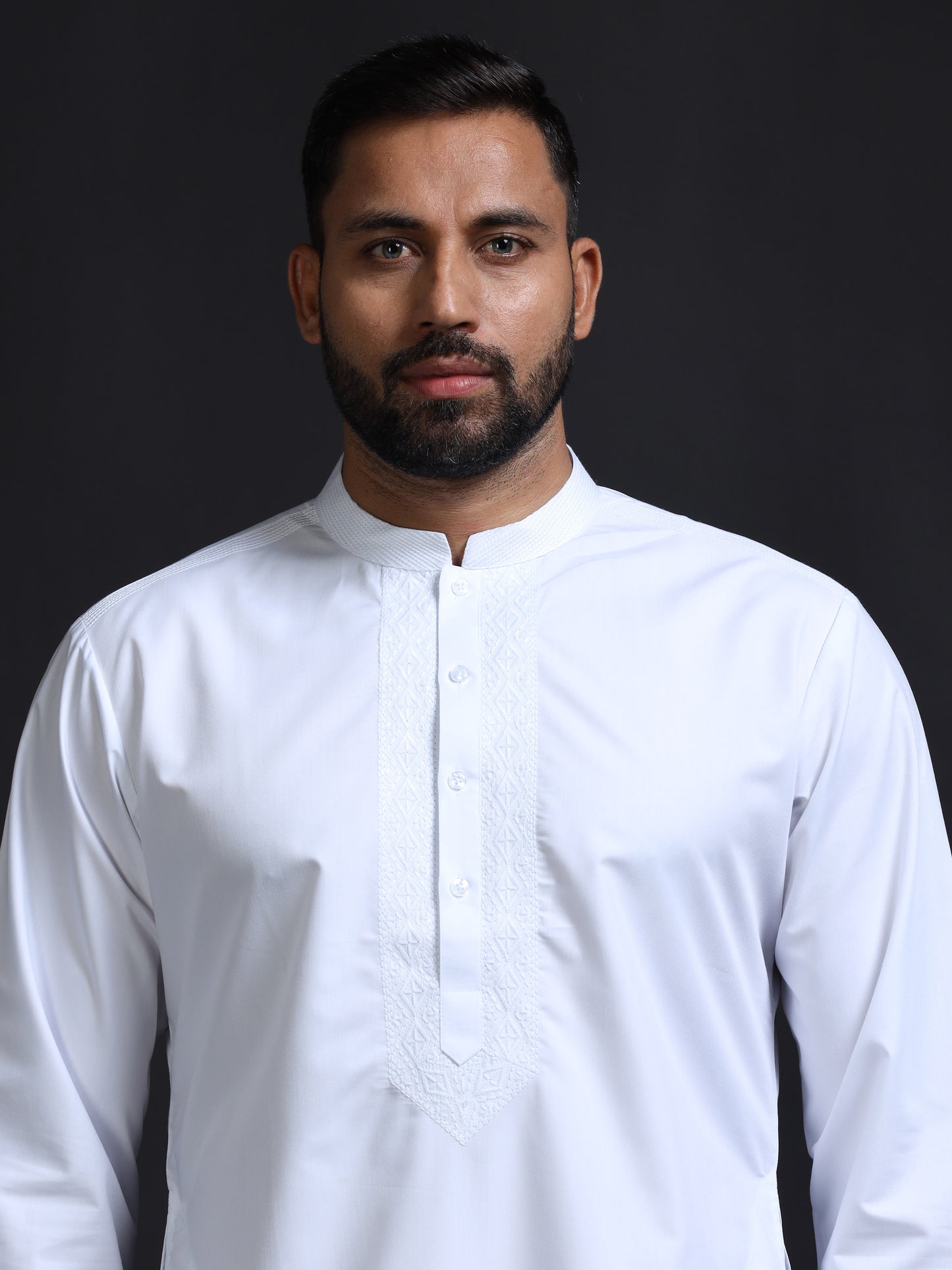 Men’s White Cotton Kurta Set