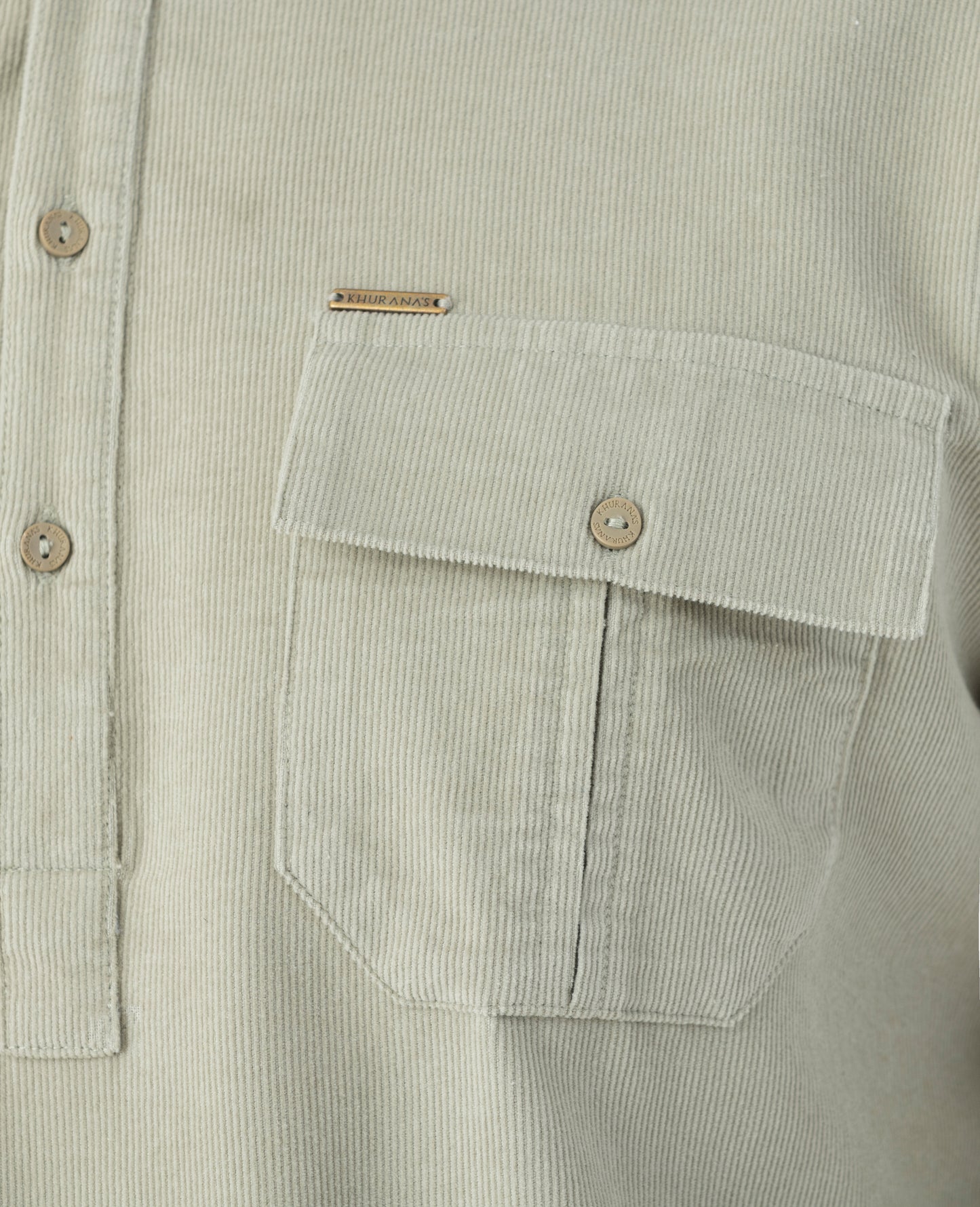 Men's Light Sage Green Corduroy Pathani Set