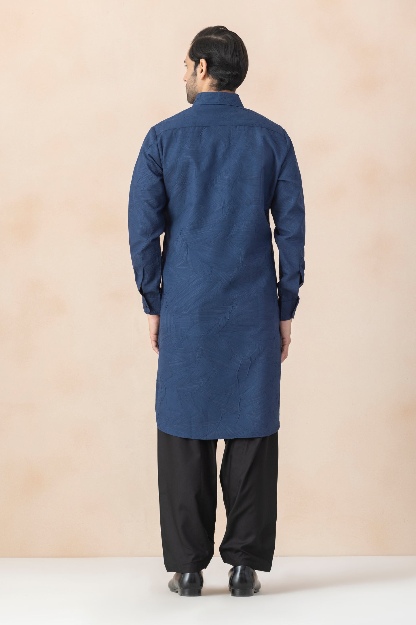 Men's Cobal Blue Crush Pathani Set