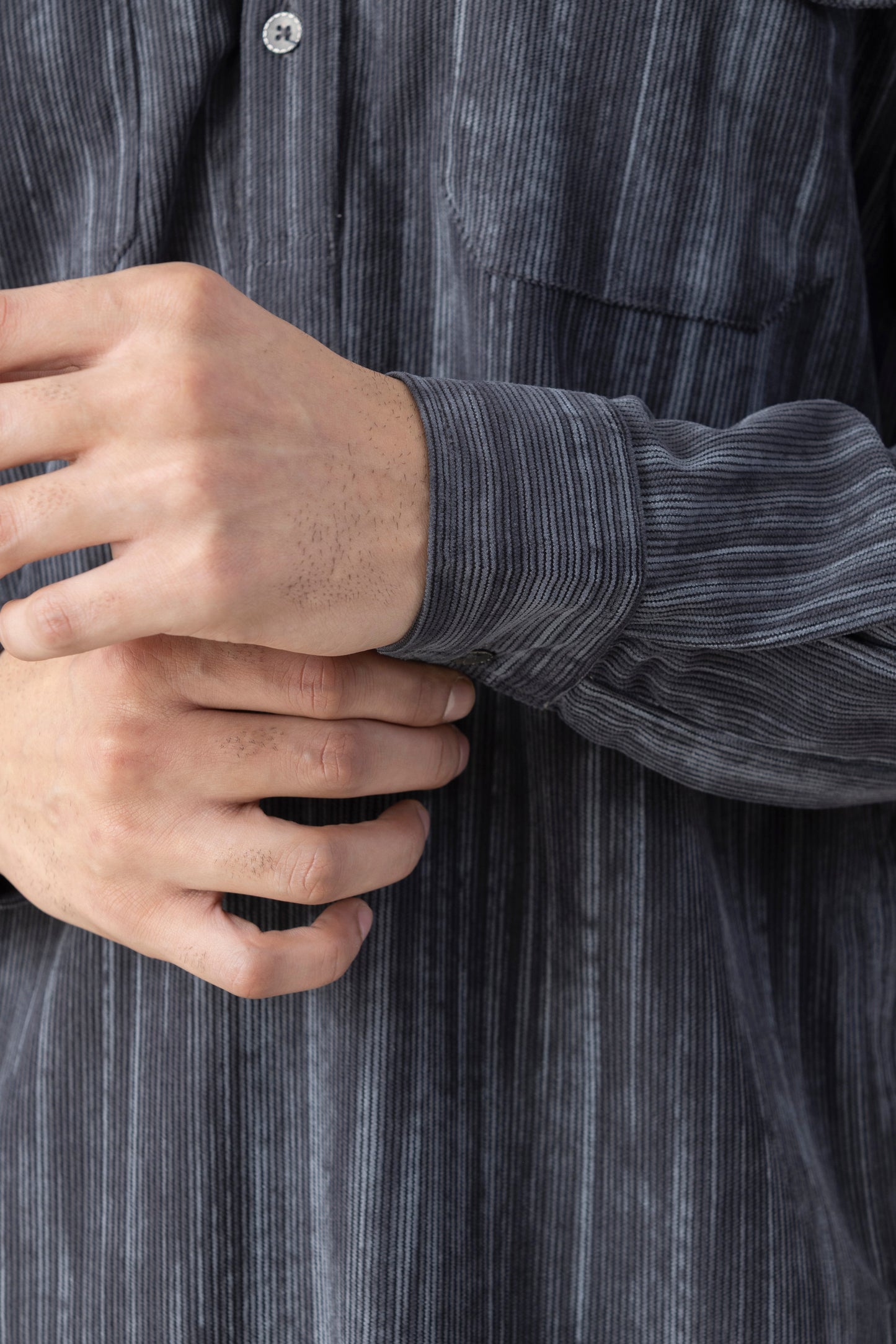 Men's Grey Double Toned Pathani Set