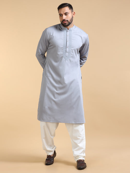 Men’s Grey Kurta Set