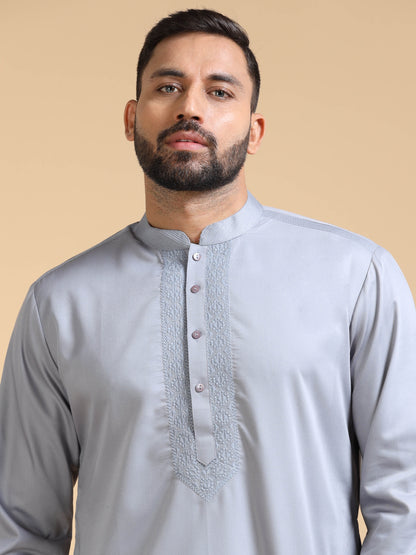 Men’s Grey Kurta Set