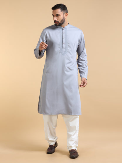 Men’s Grey Kurta Set