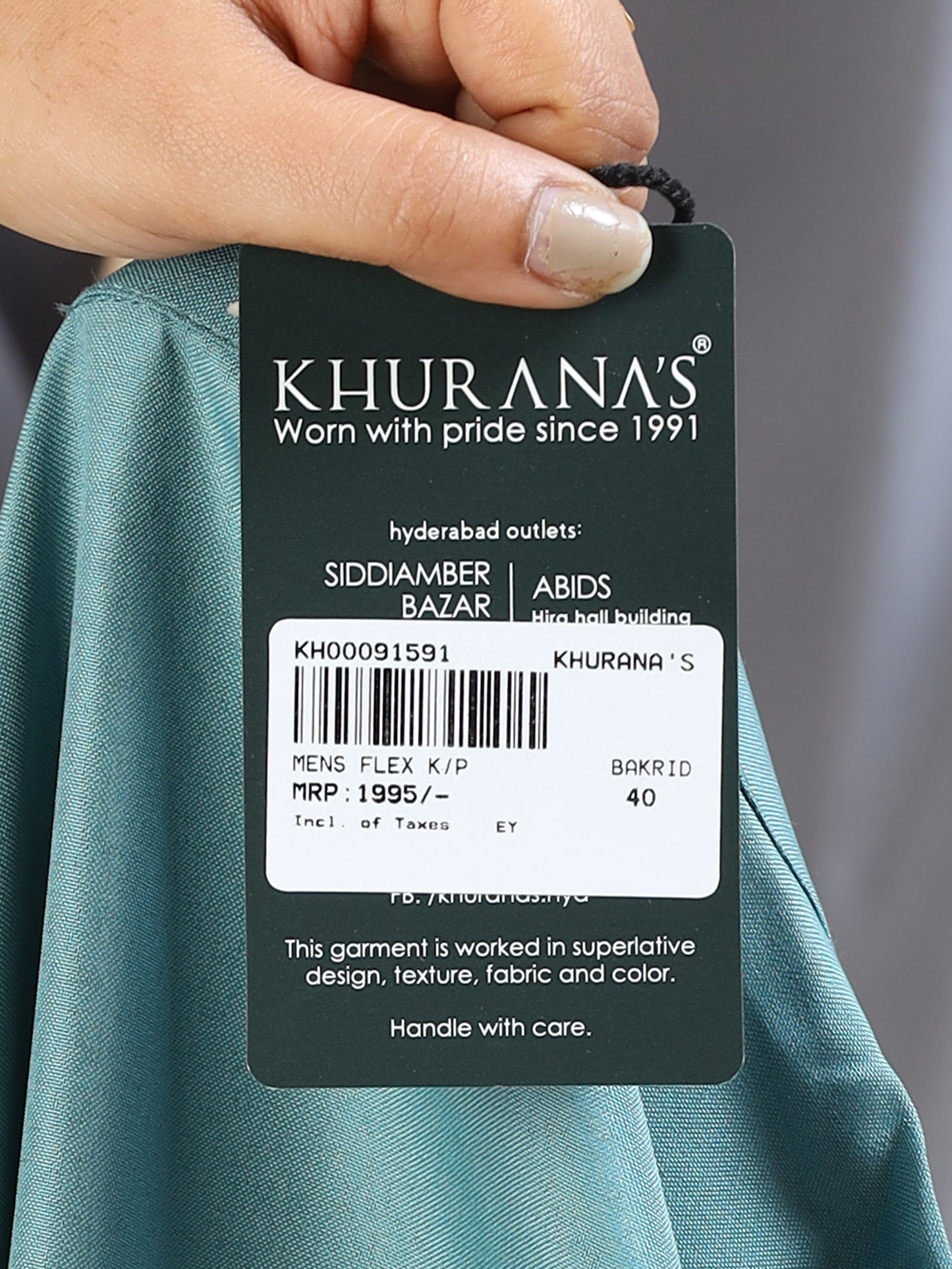 Men's Light Blue Kurta Pyjama Set
