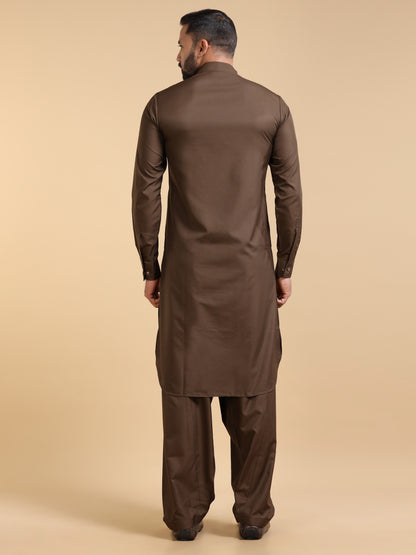 Men’s Brown Pathani Set