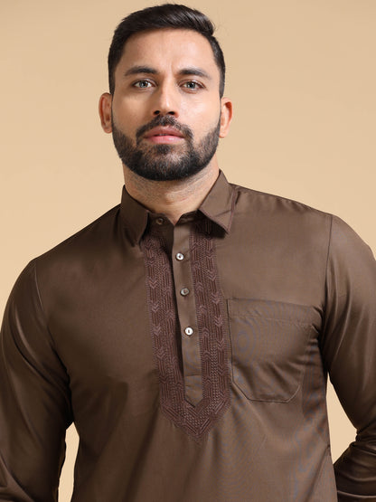 Men’s Brown Pathani Set