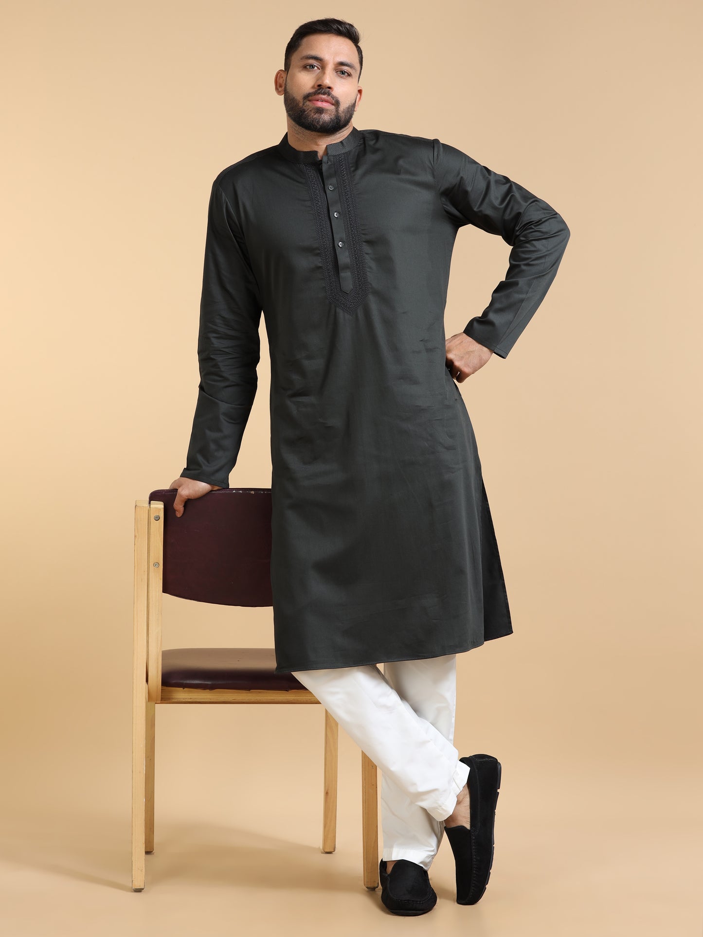 Men’s Black Kurta Set