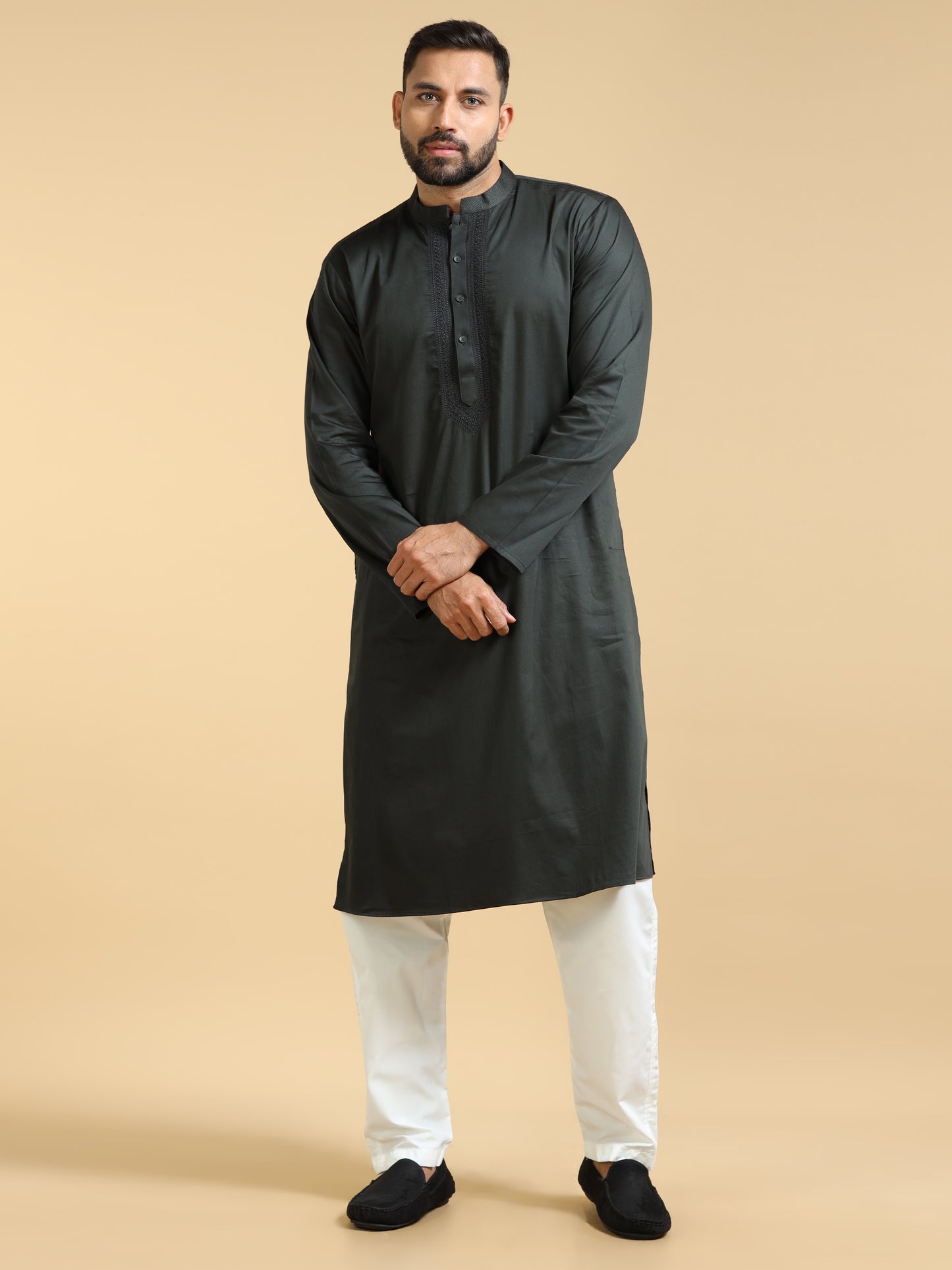 Men’s Black Kurta Set