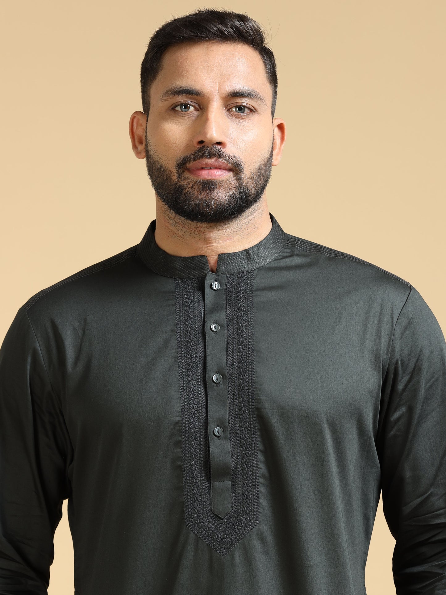 Men’s Black Kurta Set