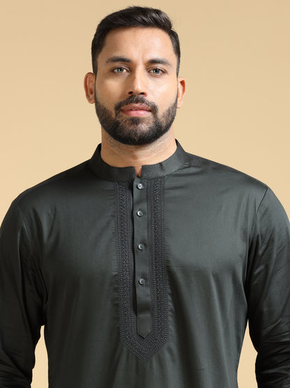 Men’s Black Kurta Set