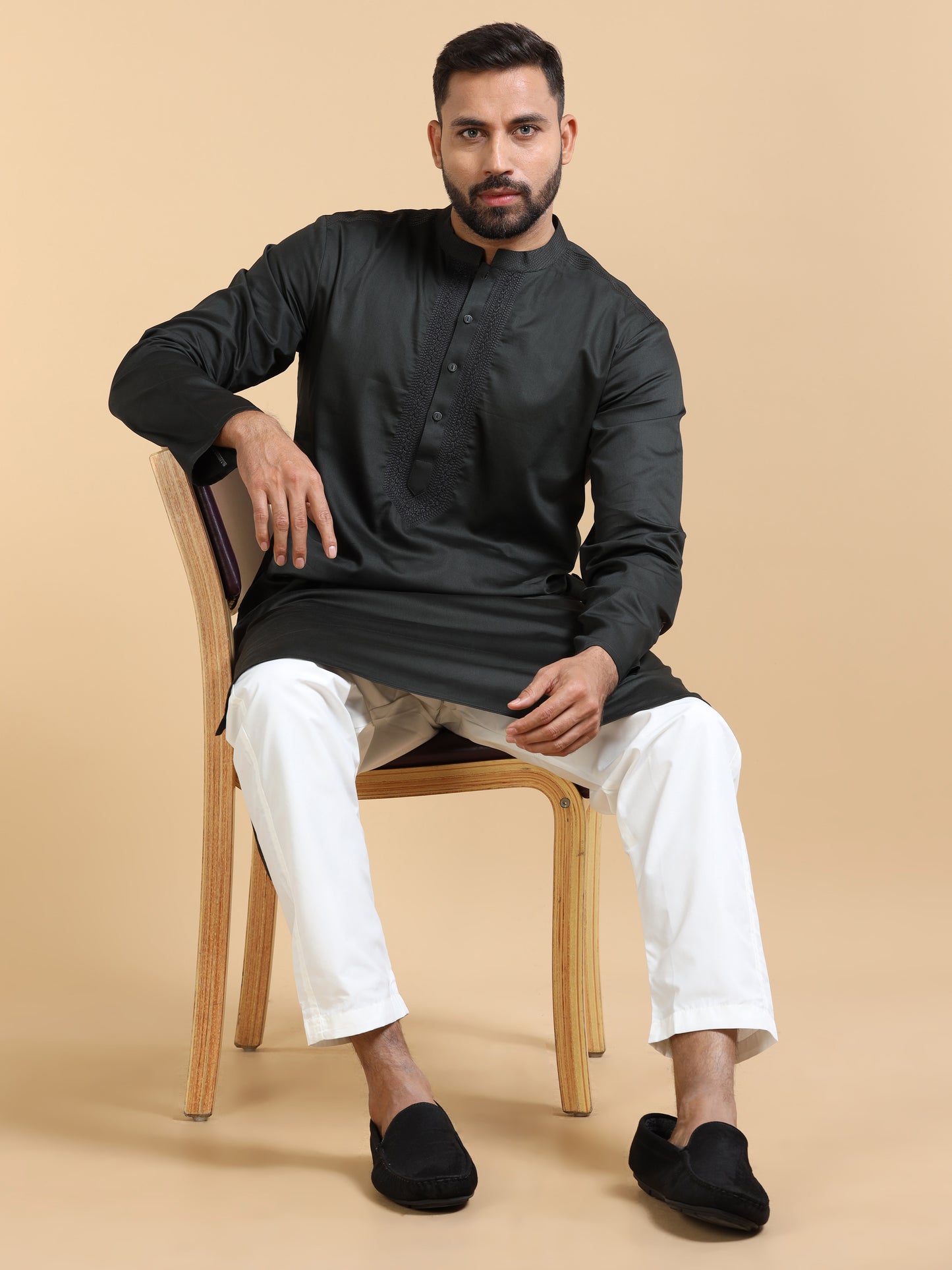 Men’s Black Kurta Set