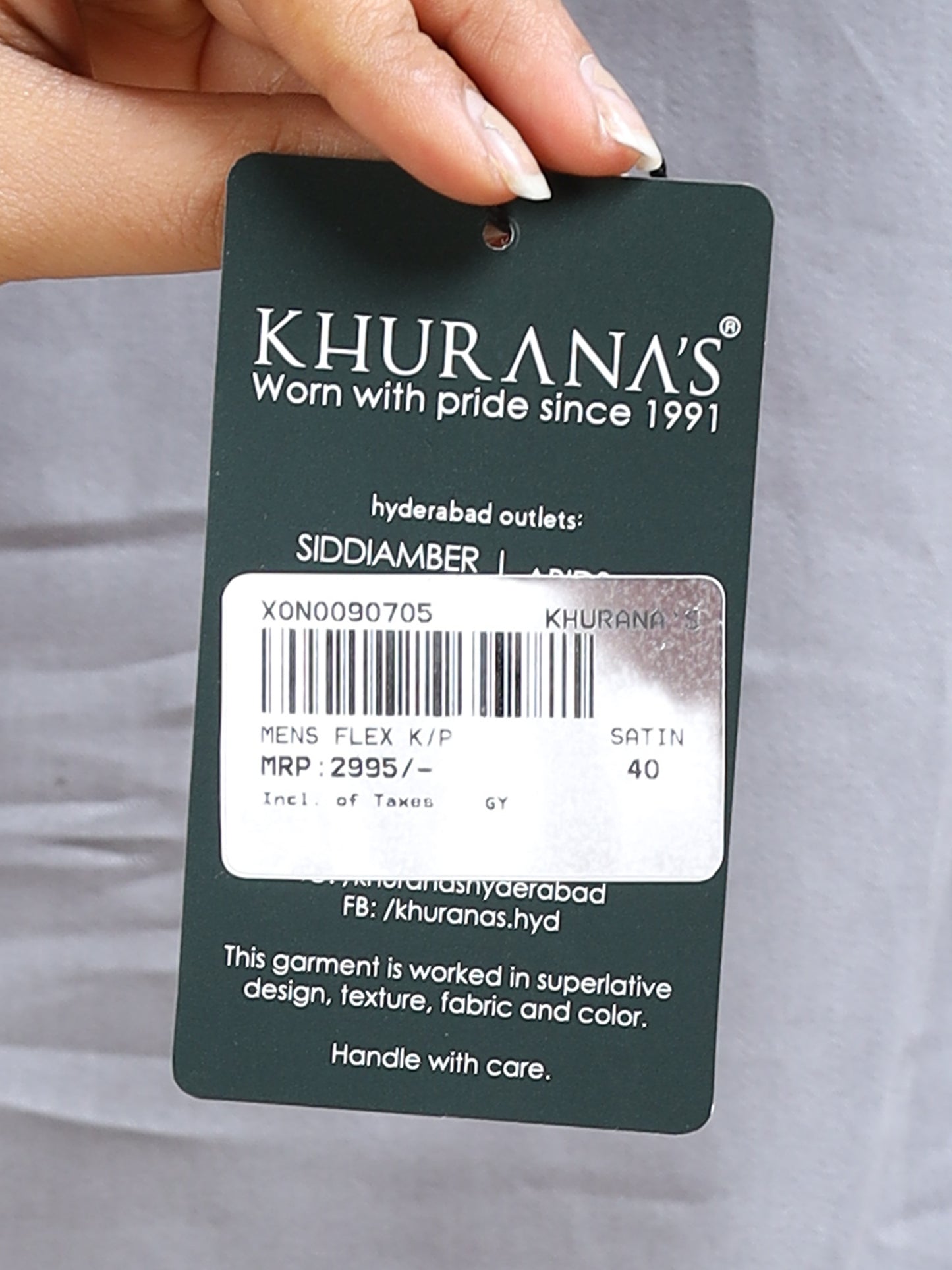 Men’s Grey Kurta Set