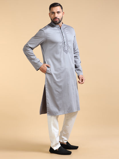 Men’s Grey Kurta Set