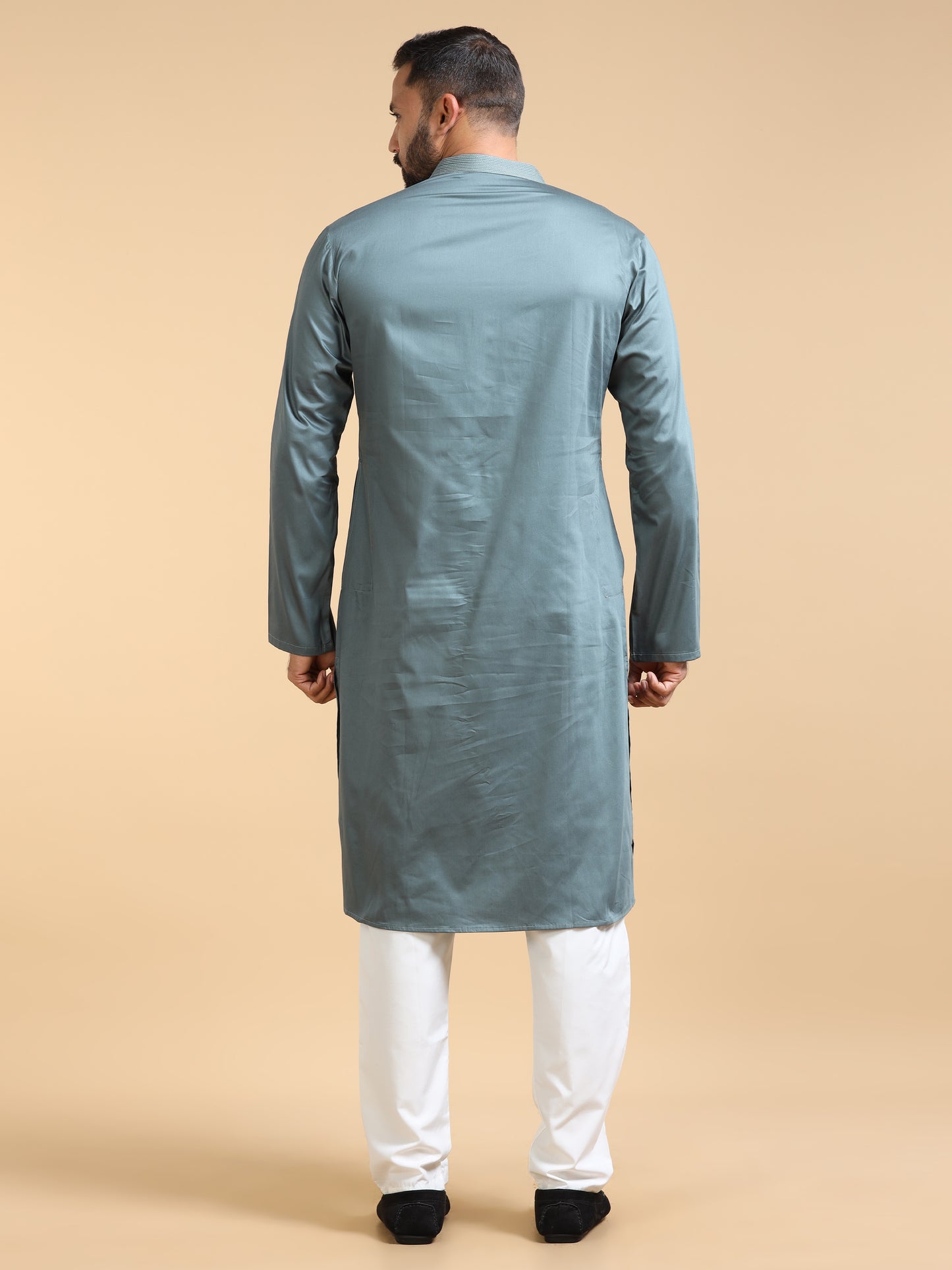 Men’s Dusty Blue Kurta Set