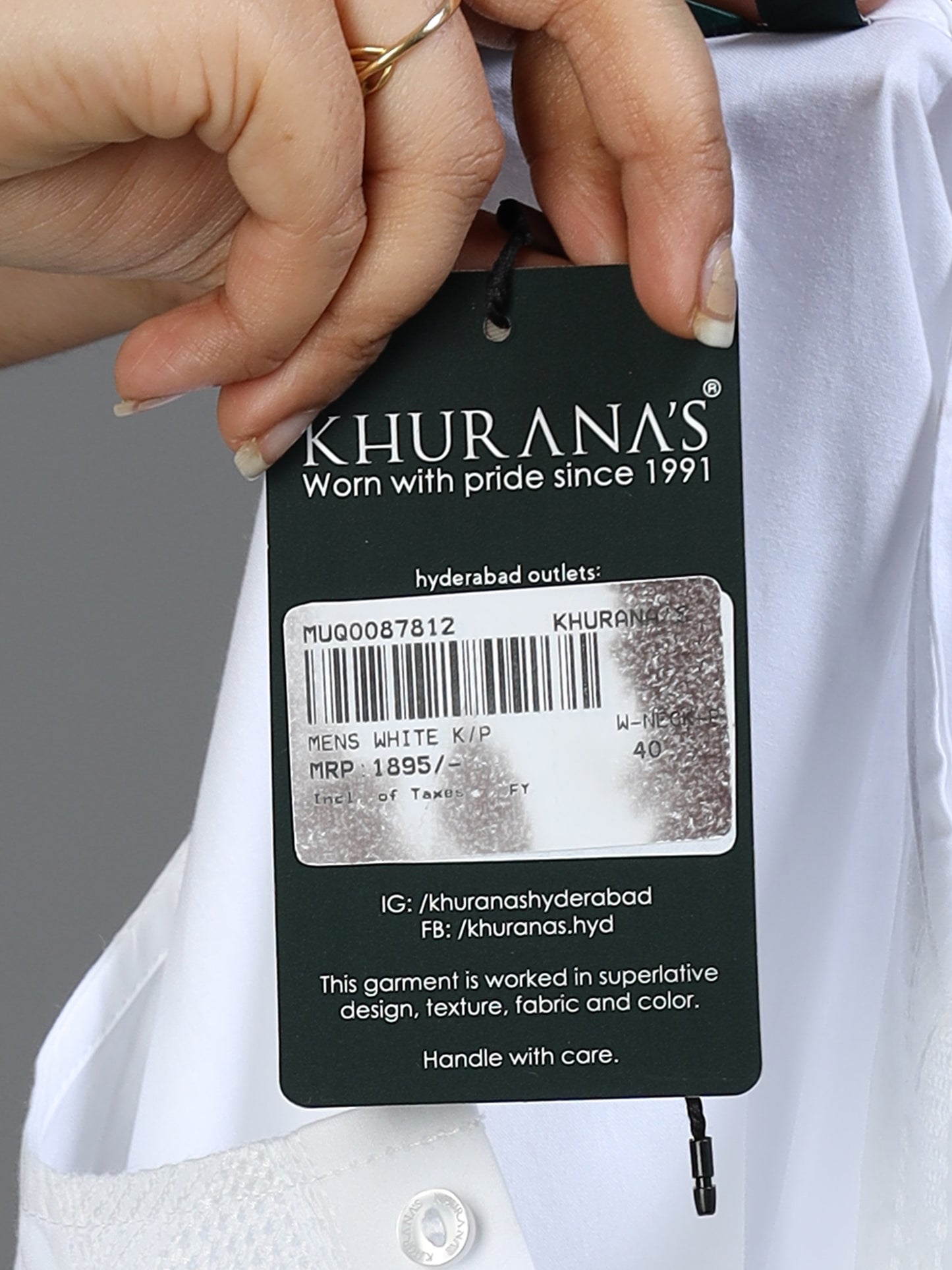 Men’s White Cotton Kurta Pyjama Set