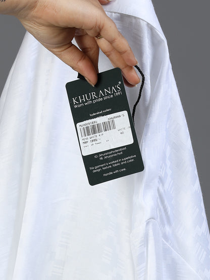 Men’s White Cotton Kurta Pyjama Set
