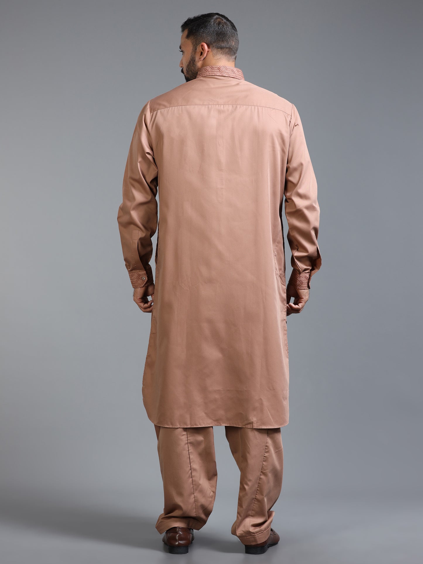 Men’s Tan Brown Pathani Set