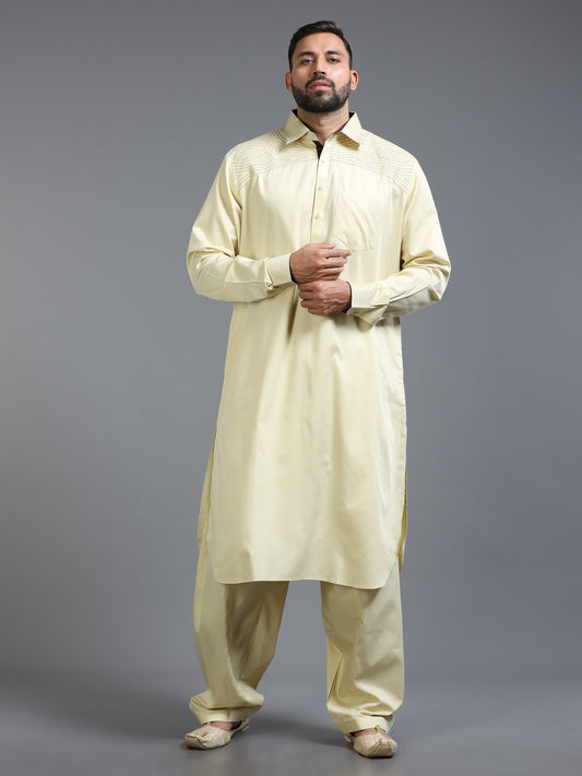 Men’s Beige Pathani Set
