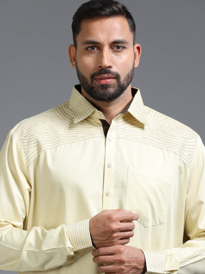 Men’s Beige Pathani Set