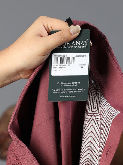 Men’s Maroon Pathani Set