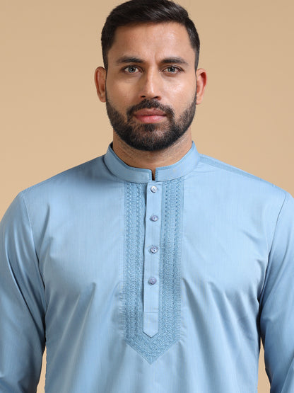 Men’s Light Blue Kurta Set