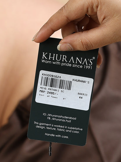 Men’s Dark Brown Pathani Set