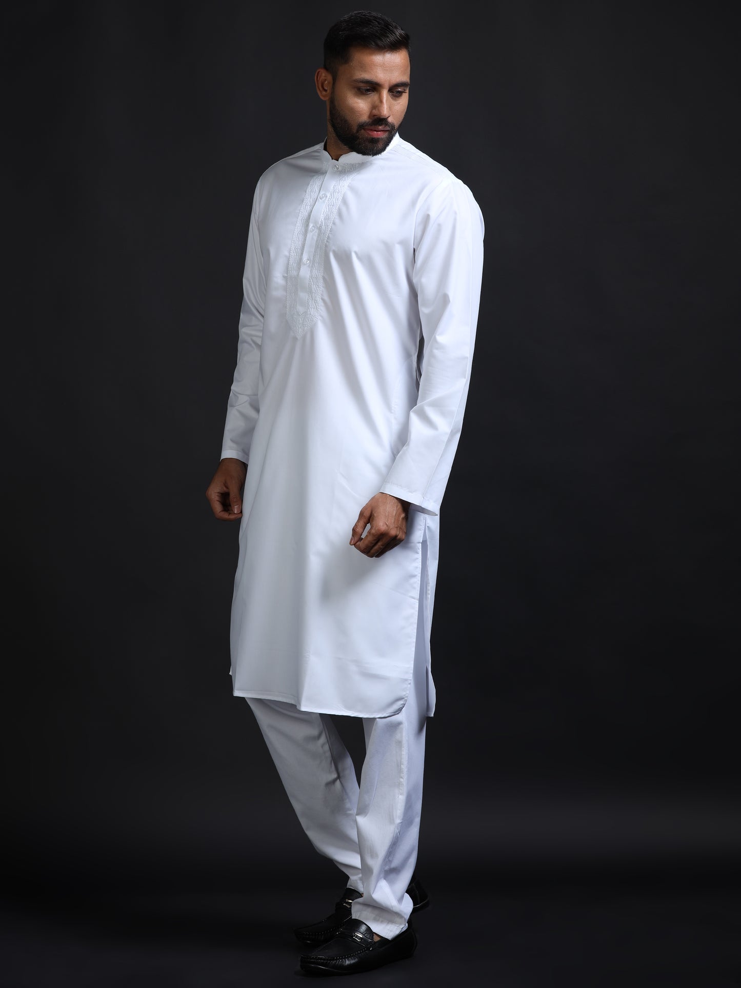 Men’s White Cotton Kurta Set