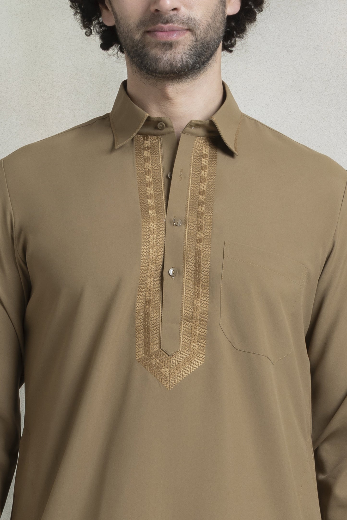 Men's mocha brown pathani
