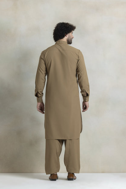 Men's mocha brown pathani
