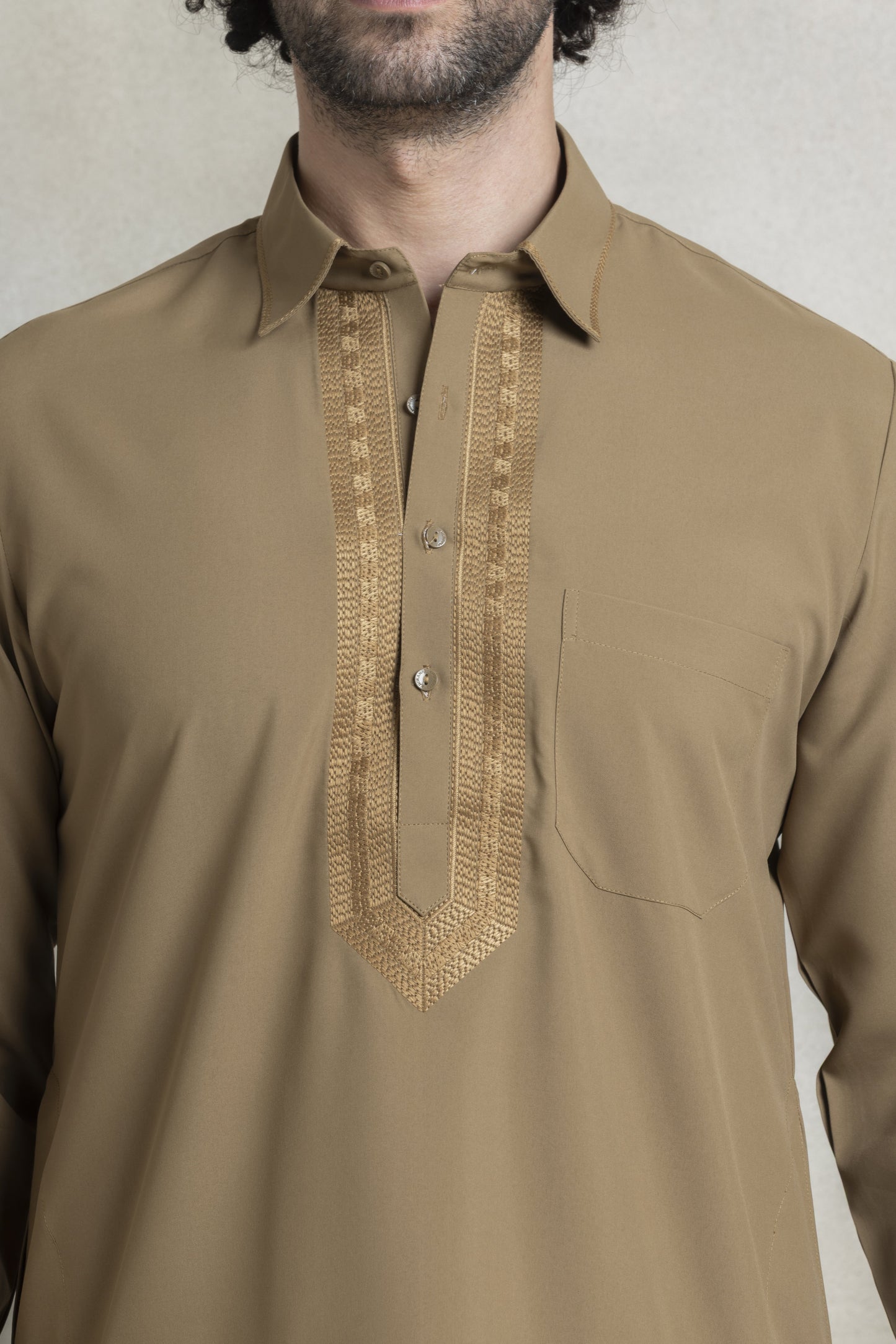Men's mocha brown pathani