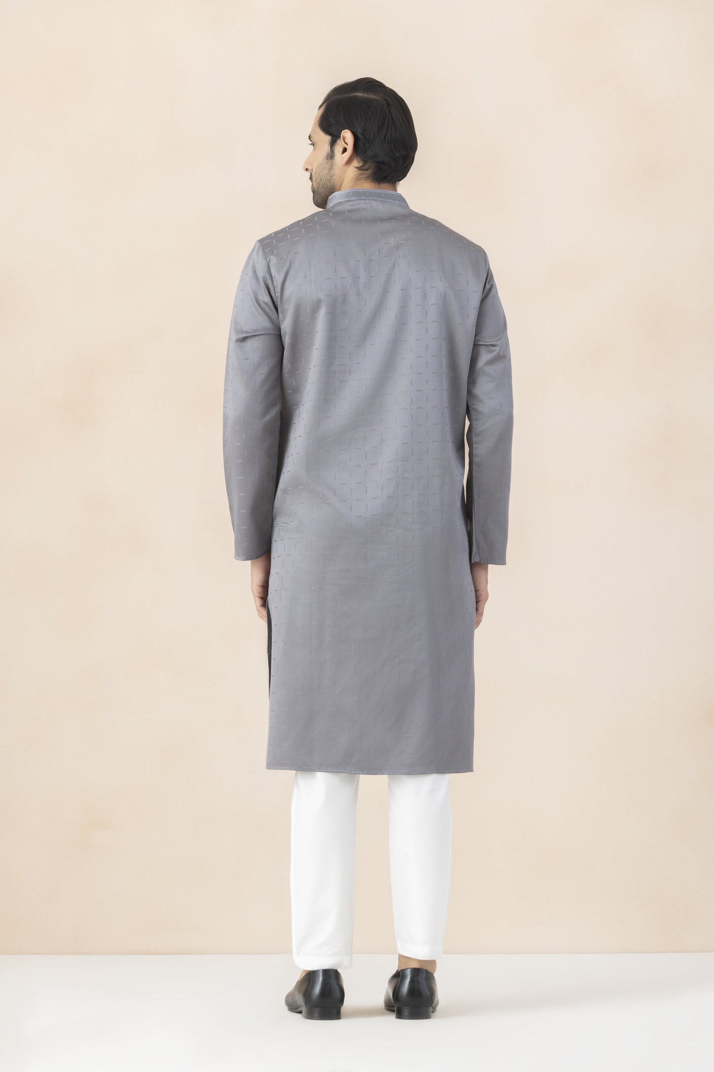 Men's Grey kurta pyjama
