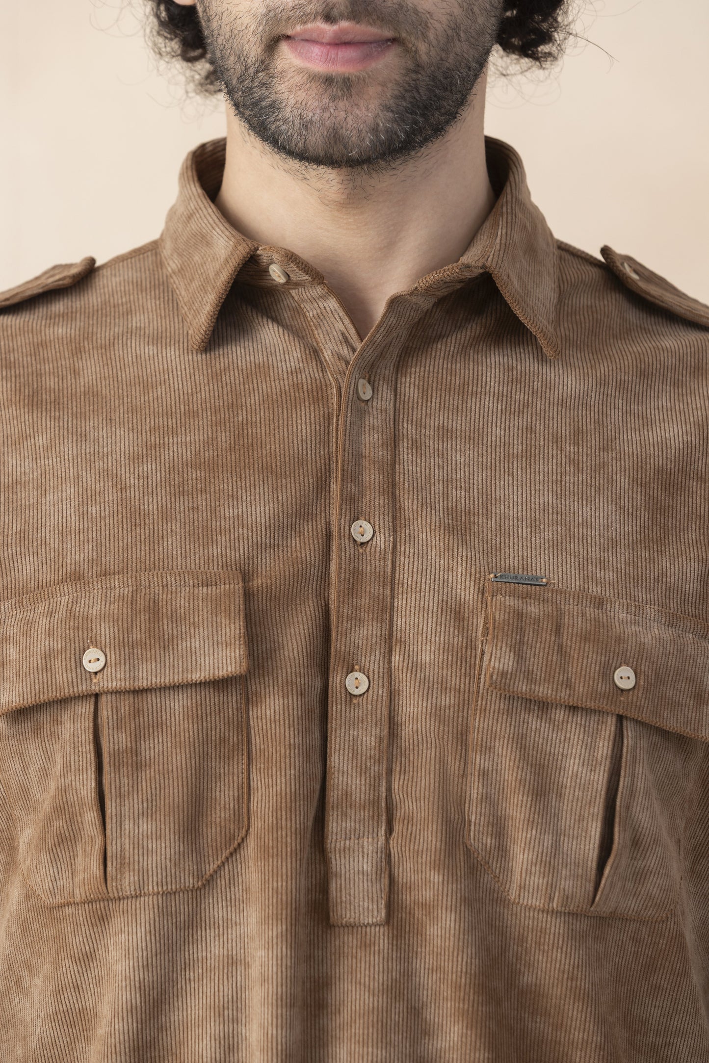 Soil brown pathani set for men