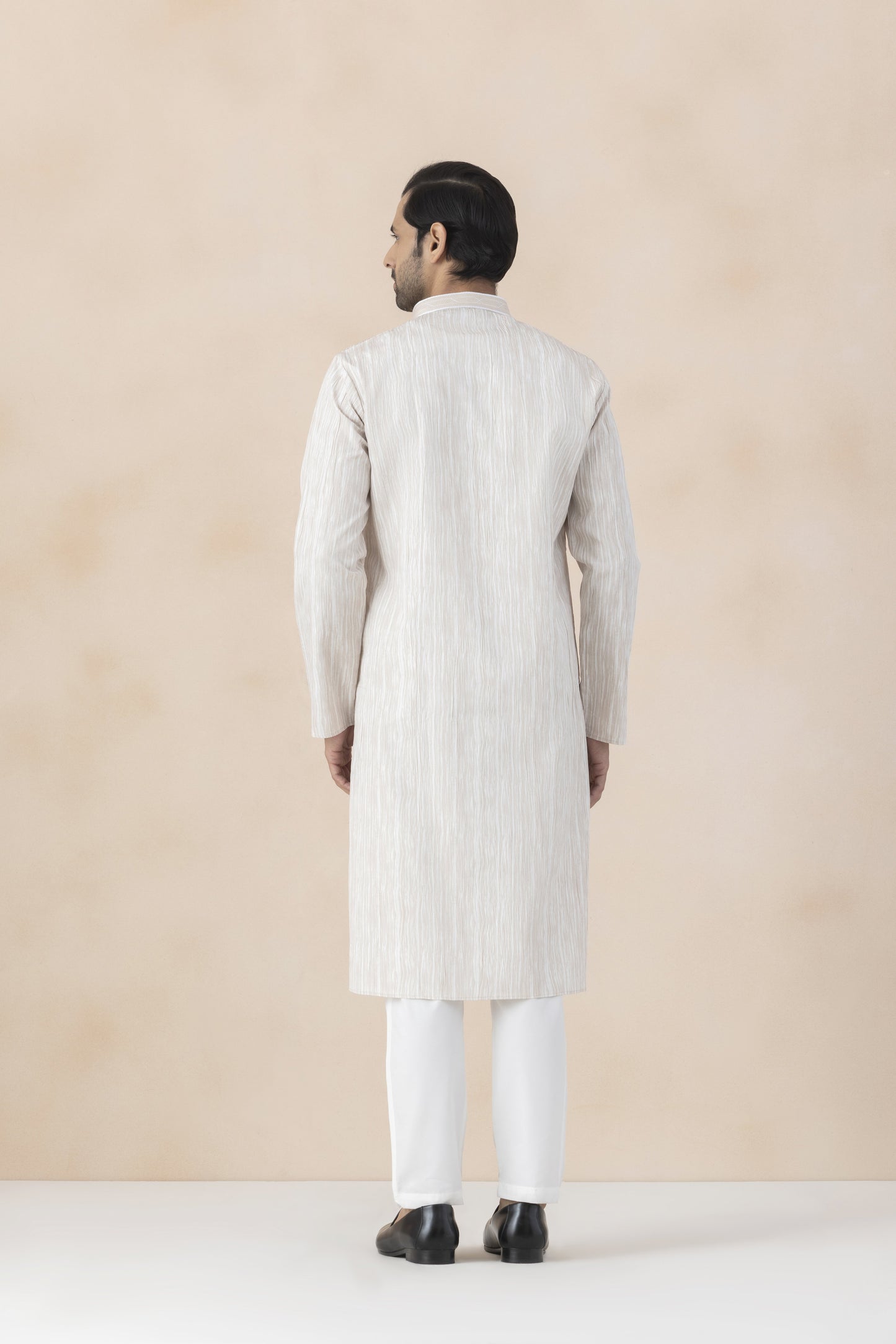 Cream Kurta Pyjama for Men