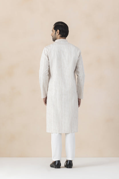 Cream Kurta Pyjama for Men