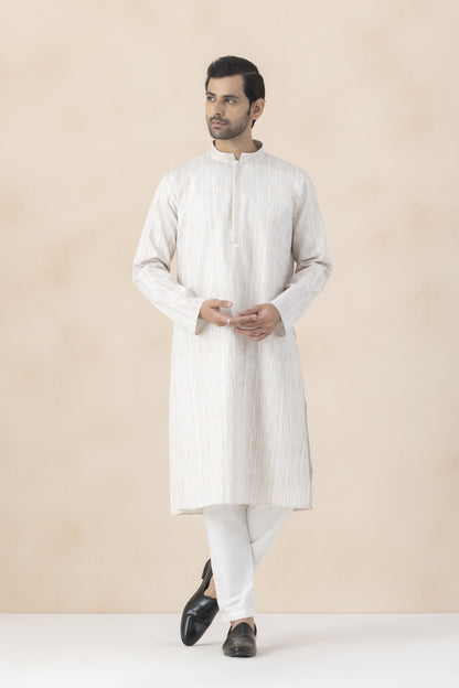 Cream Kurta Pyjama for Men