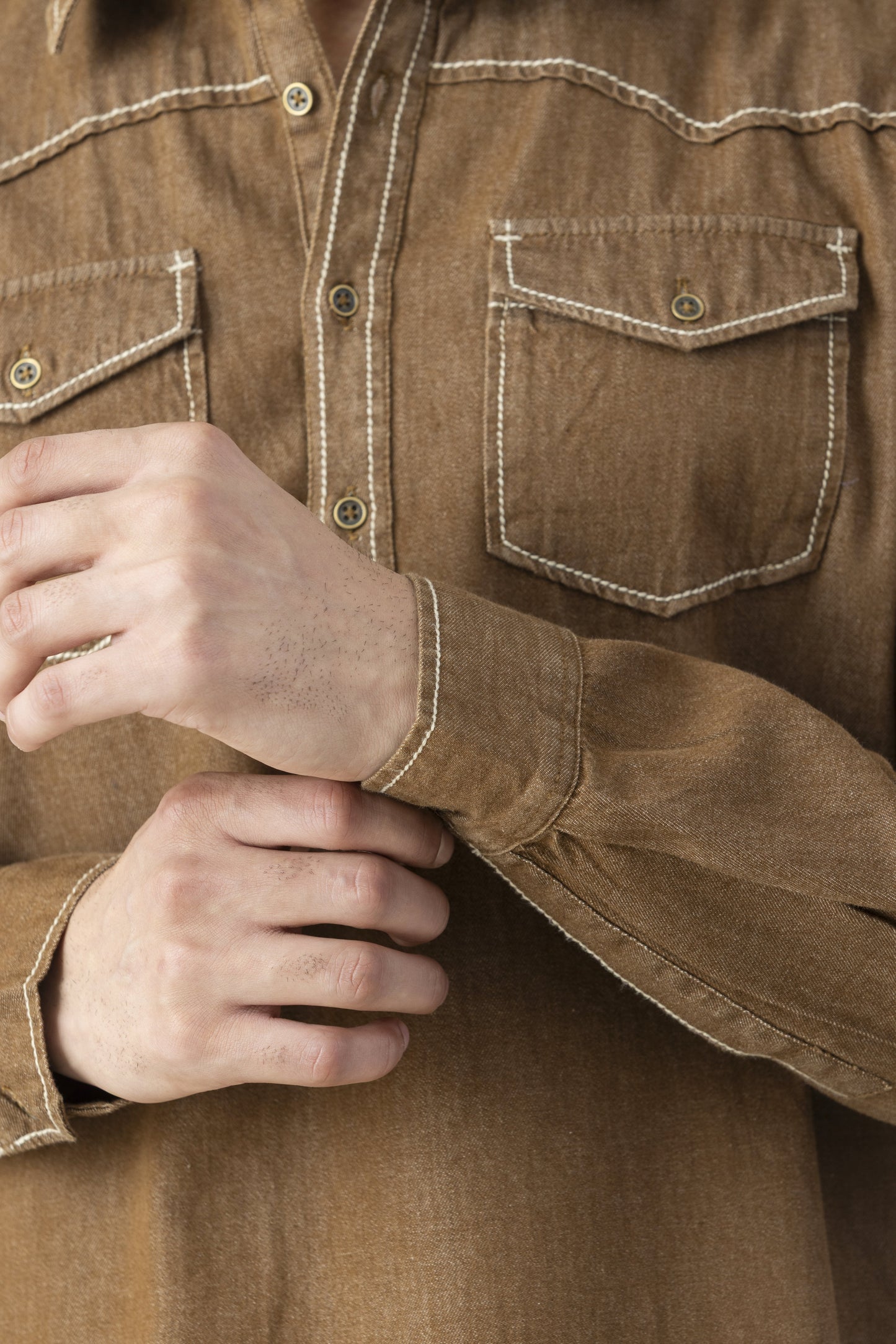 Men's brown pathani set