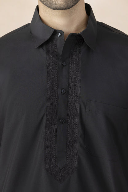 Black pathani set for men