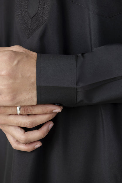 Black pathani set for men