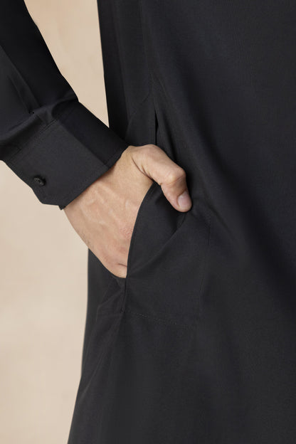 Black pathani set for men