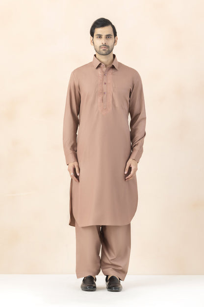 Dusty peach pathani set for men