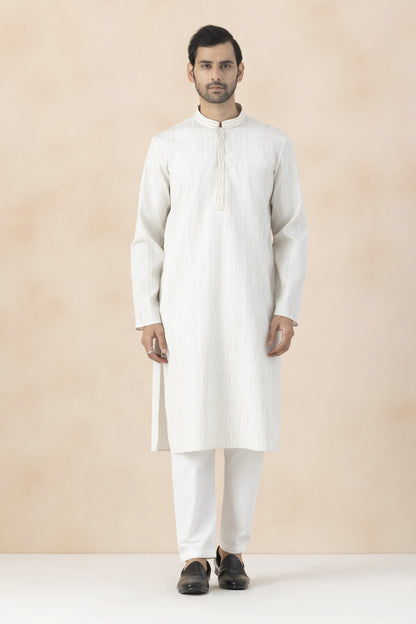 Ivory Kurta Pyjama for men