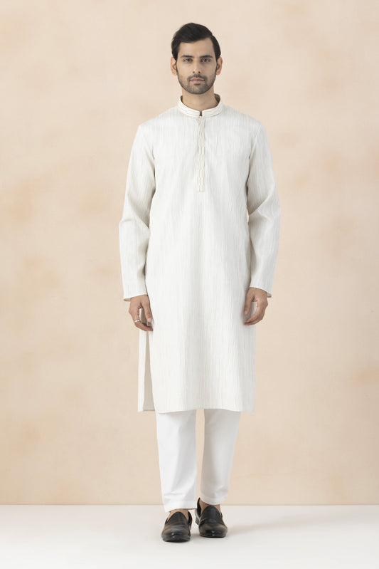 Ivory Kurta Pyjama for men