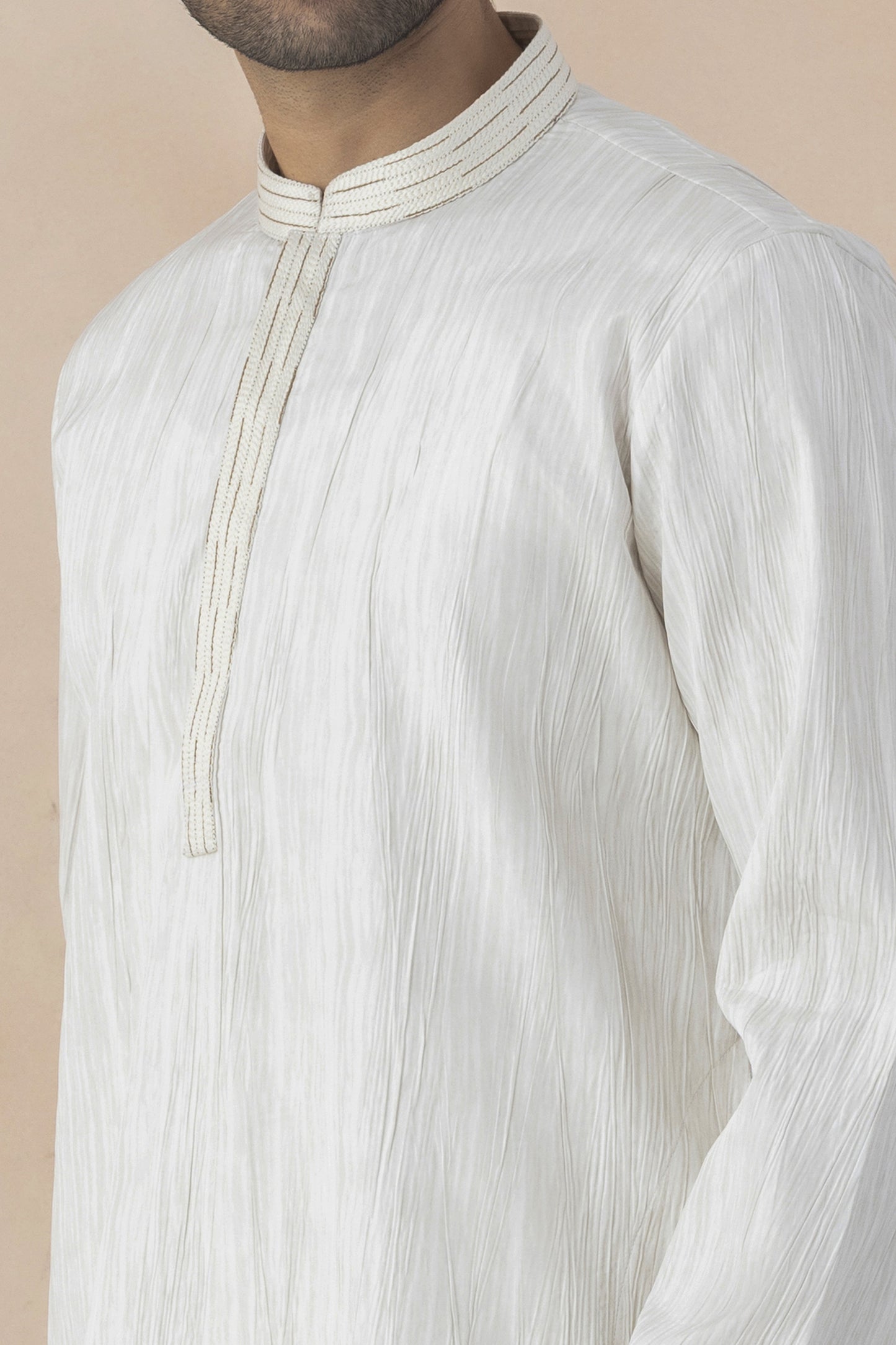 Ivory Kurta Pyjama for men