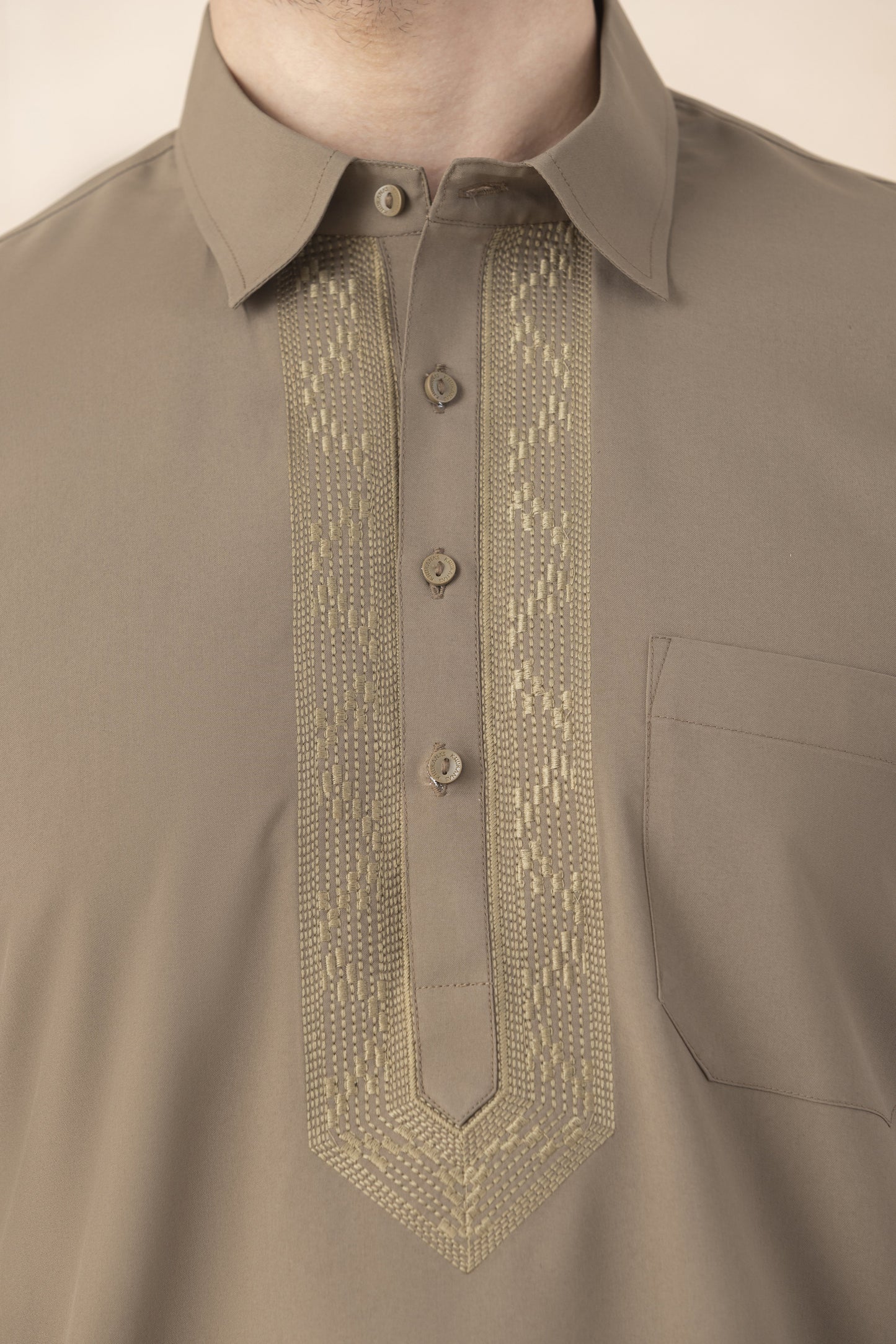 Mocha brown pathani set for men