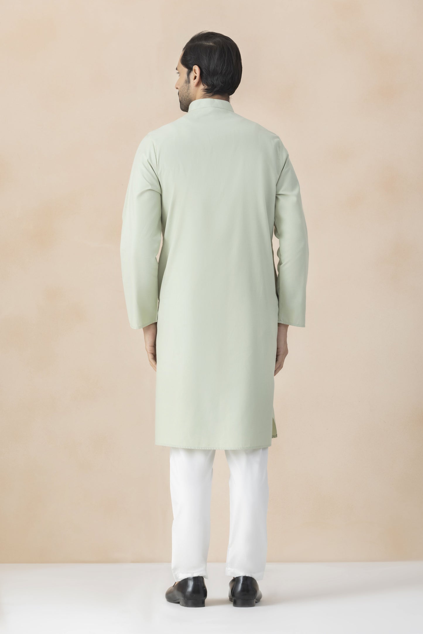 Mint green kurta pyjama for men